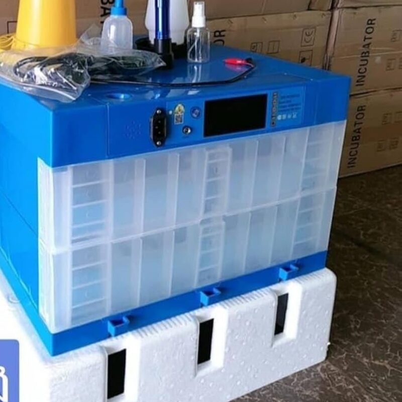Ndeal 128 Eggs Fully Automatic Incubator Blue