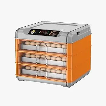 Ndeal 128 Eggs Fully Automatic Incubator Orange