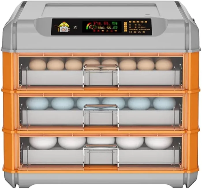 Ndeal 192 Eggs Fully Automatic Incubator Orange