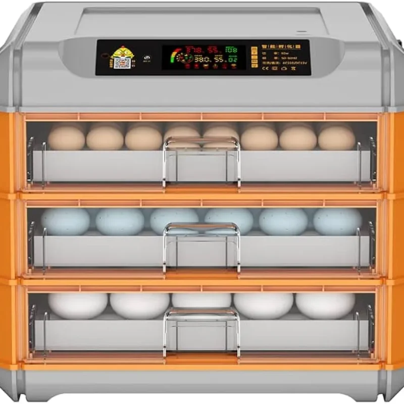 Ndeal 192 Eggs Fully Automatic Incubator Orange