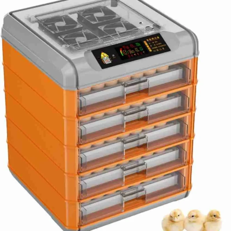 Ndeal 320 Eggs Fully Automatic Incubator Orange