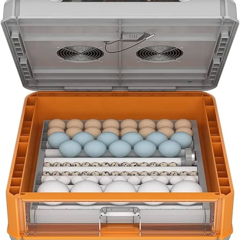 Ndeal 64 Eggs Fully Automatic Incubator Orange